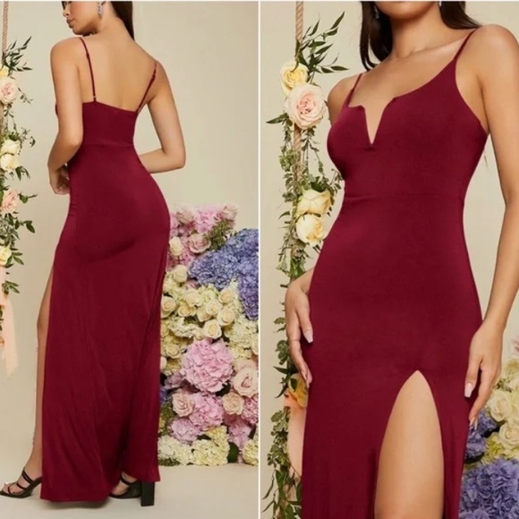 Luxe black one shoulder party formal evening prom wedding  dress - Picture 5 of 7